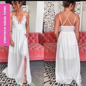 Lace maxi dress